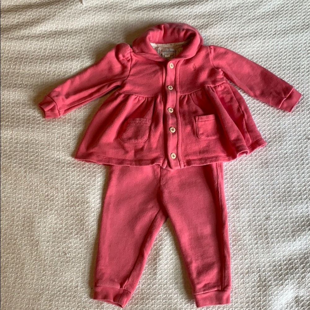 Ralph Lauren little girls infant outfit.